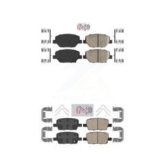 AmeriBRAKES KNF-100601 Disc Brake Pad for 2016-2020 Chevrolet Camaro - Front and Rear