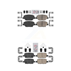 AmeriBRAKES KNF-100602 Disc Brake Pad for 2016-2020 Chevrolet Camaro - Front and Rear