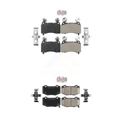 AmeriBRAKES KNF-100605 Disc Brake Pad for 2014-2021 Chevrolet Camaro, Chevrolet Corvette - Front and Rear