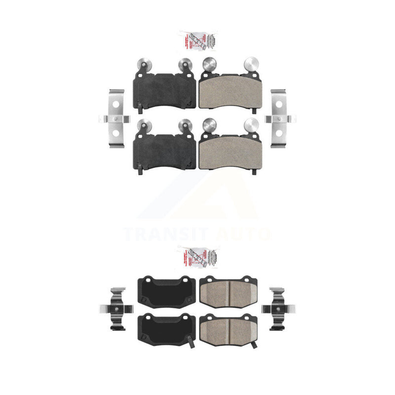 AmeriBRAKES KNF-100605 Disc Brake Pad for 2014-2021 Chevrolet Camaro, Chevrolet Corvette - Front and Rear