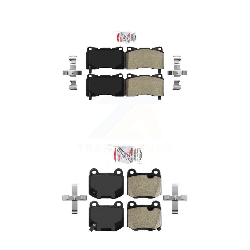 AmeriBRAKES KNF-100606 Disc Brake Pad for 2003-2020 Toyota 86, Subaru BRZ and More - Front and Rear