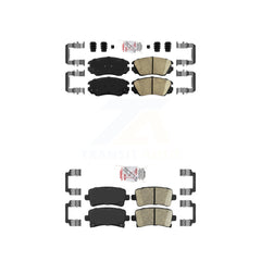 AmeriBRAKES KNF-100611 Disc Brake Pad for 2010-2020 Chevrolet Malibu Limited, Chevrolet Impala and More - Front and Rear
