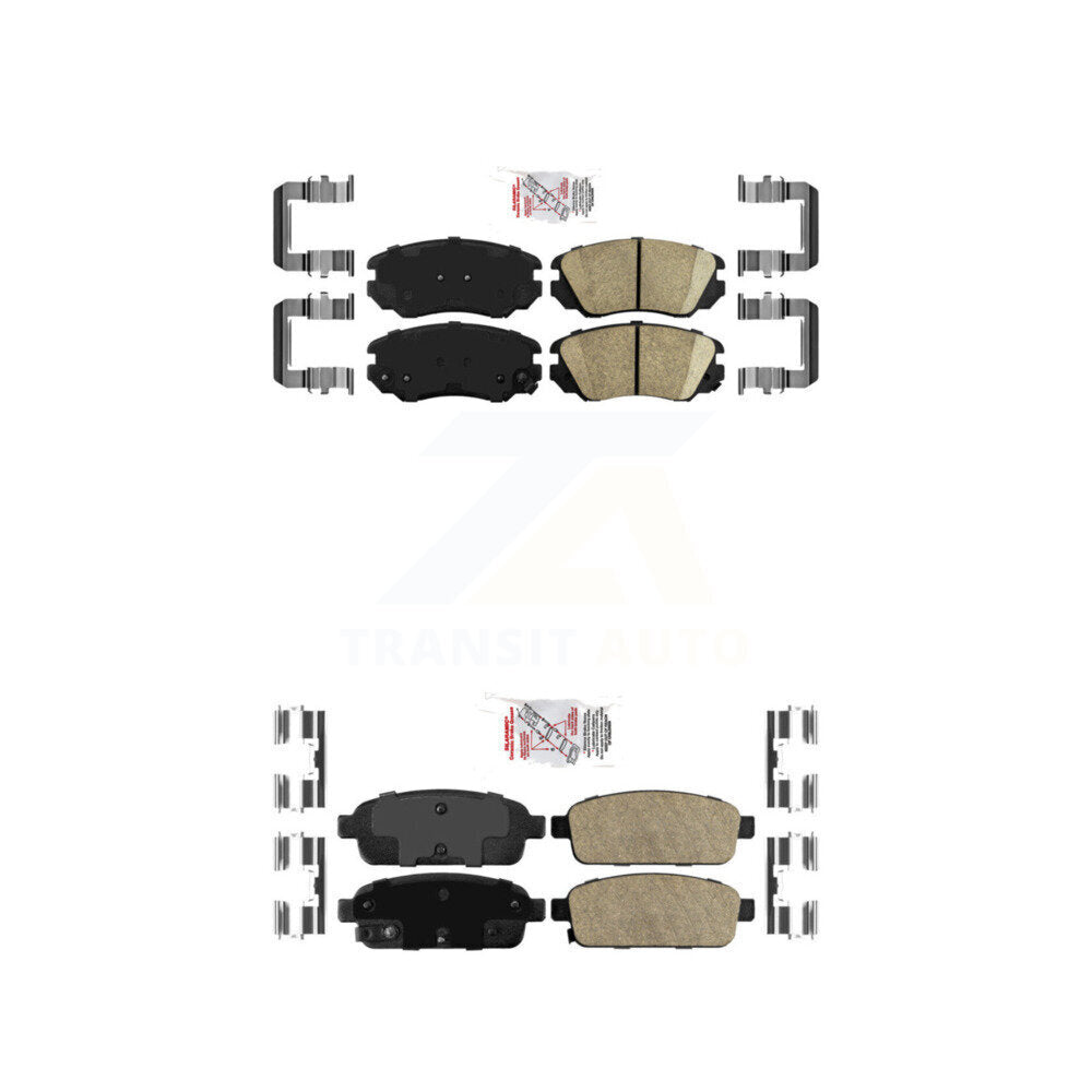 AmeriBRAKES KNF-100612 Disc Brake Pad for 2014-2019 Buick Cascada, Cadillac ELR - Front and Rear