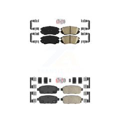 AmeriBRAKES KNF-100613 Disc Brake Pad for 2014-2019 Buick Cascada, Cadillac ELR - Front and Rear