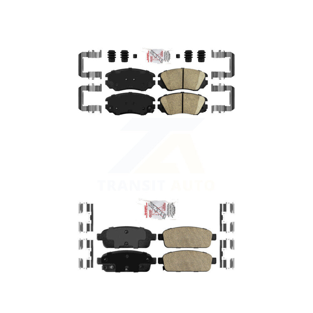 AmeriBRAKES KNF-100614 Disc Brake Pad for 2014-2019 Buick Cascada, Cadillac ELR - Front and Rear
