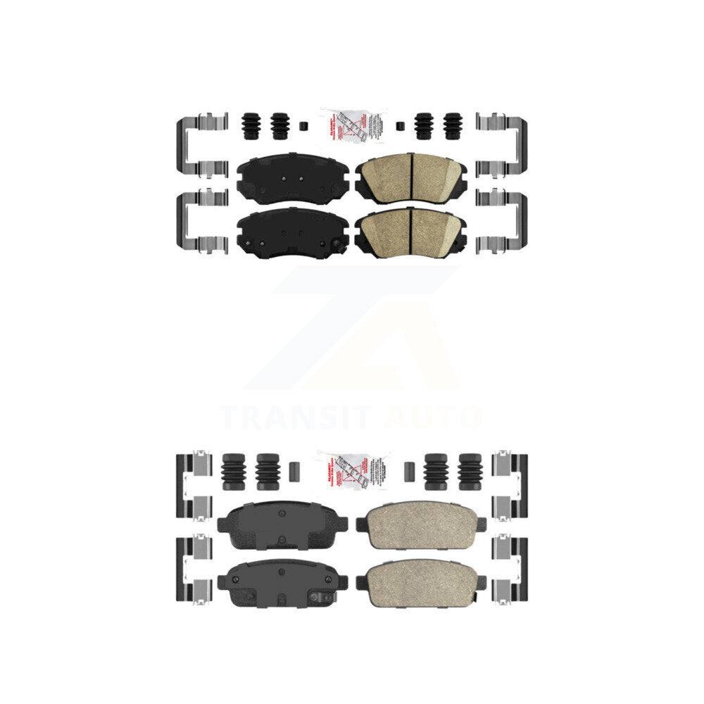 AmeriBRAKES KNF-100615 Disc Brake Pad for 2014-2019 Buick Cascada, Cadillac ELR - Front and Rear
