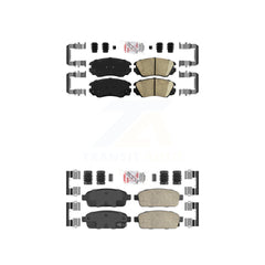 AmeriBRAKES KNF-100615 Disc Brake Pad for 2014-2019 Buick Cascada, Cadillac ELR - Front and Rear