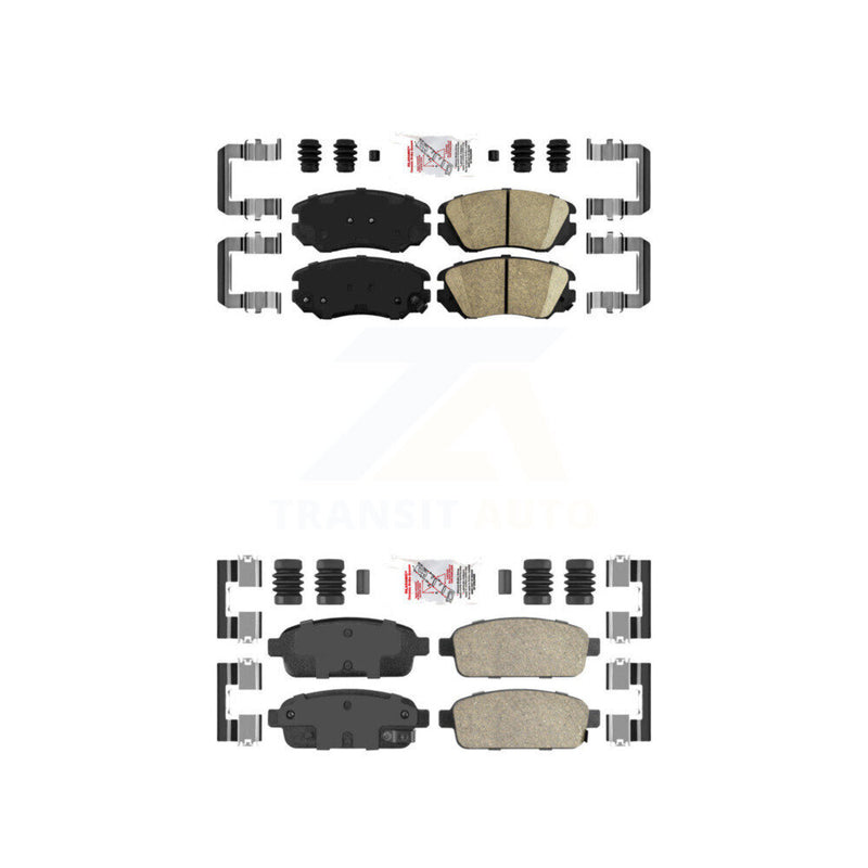 AmeriBRAKES KNF-100615 Disc Brake Pad for 2014-2019 Buick Cascada, Cadillac ELR - Front and Rear