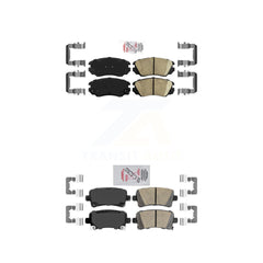 AmeriBRAKES KNF-100616 Disc Brake Pad for 2010-2016 Chevrolet Malibu, Buick LaCrosse and More - Front and Rear