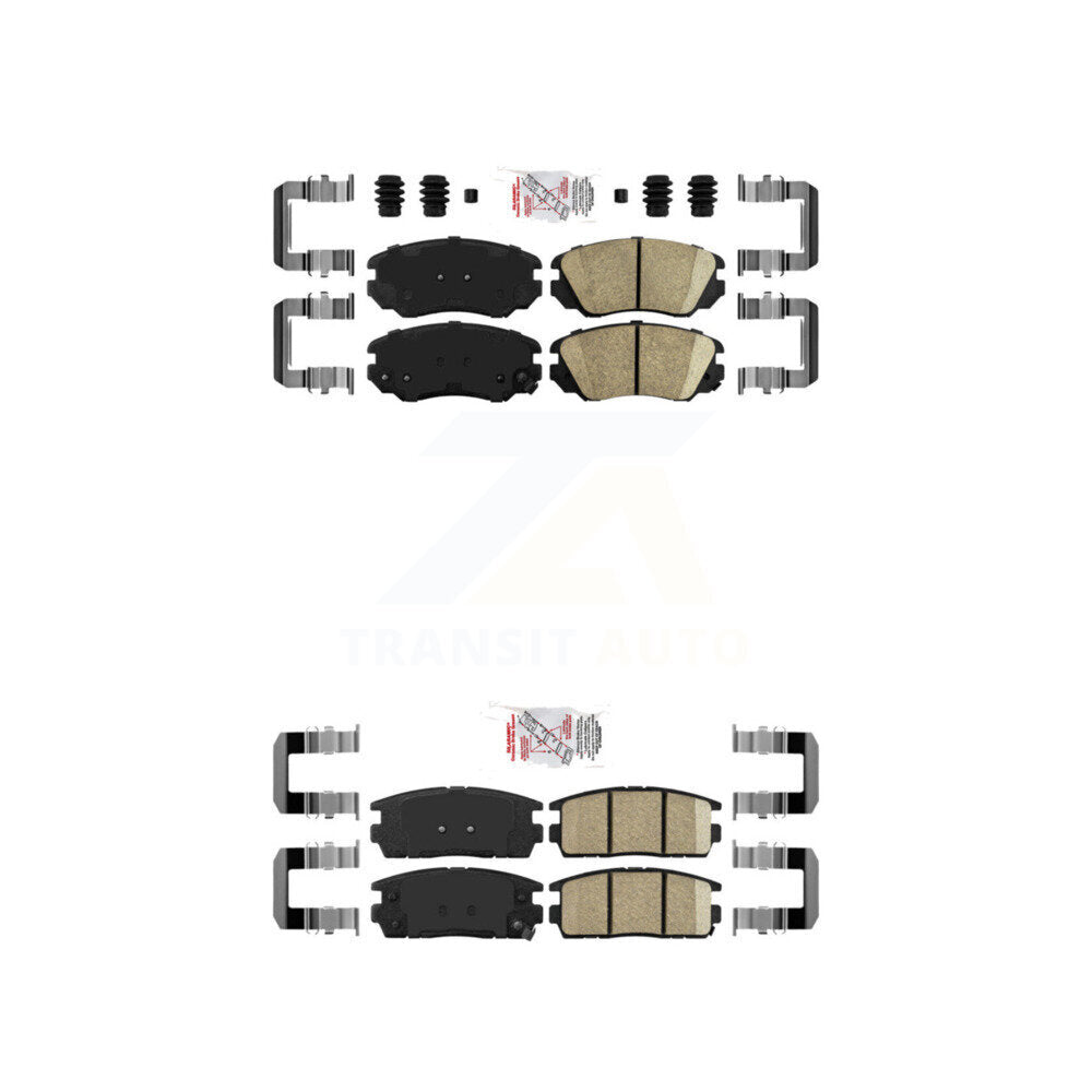 AmeriBRAKES KNF-100622 Disc Brake Pad for 2010-2017 GMC Terrain, Chevrolet Equinox - Front and Rear