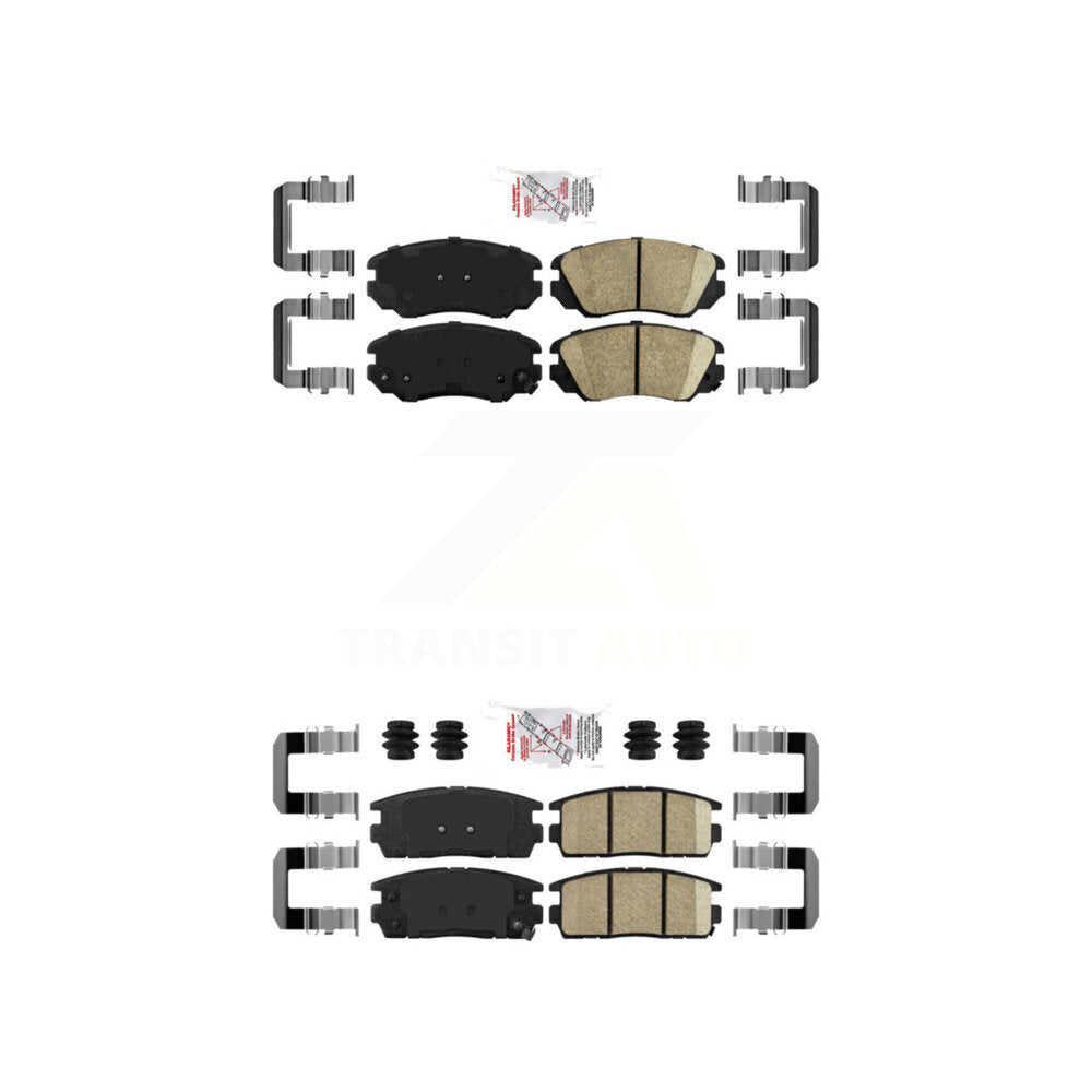 AmeriBRAKES KNF-100623 Disc Brake Pad for 2010-2017 GMC Terrain, Chevrolet Equinox - Front and Rear