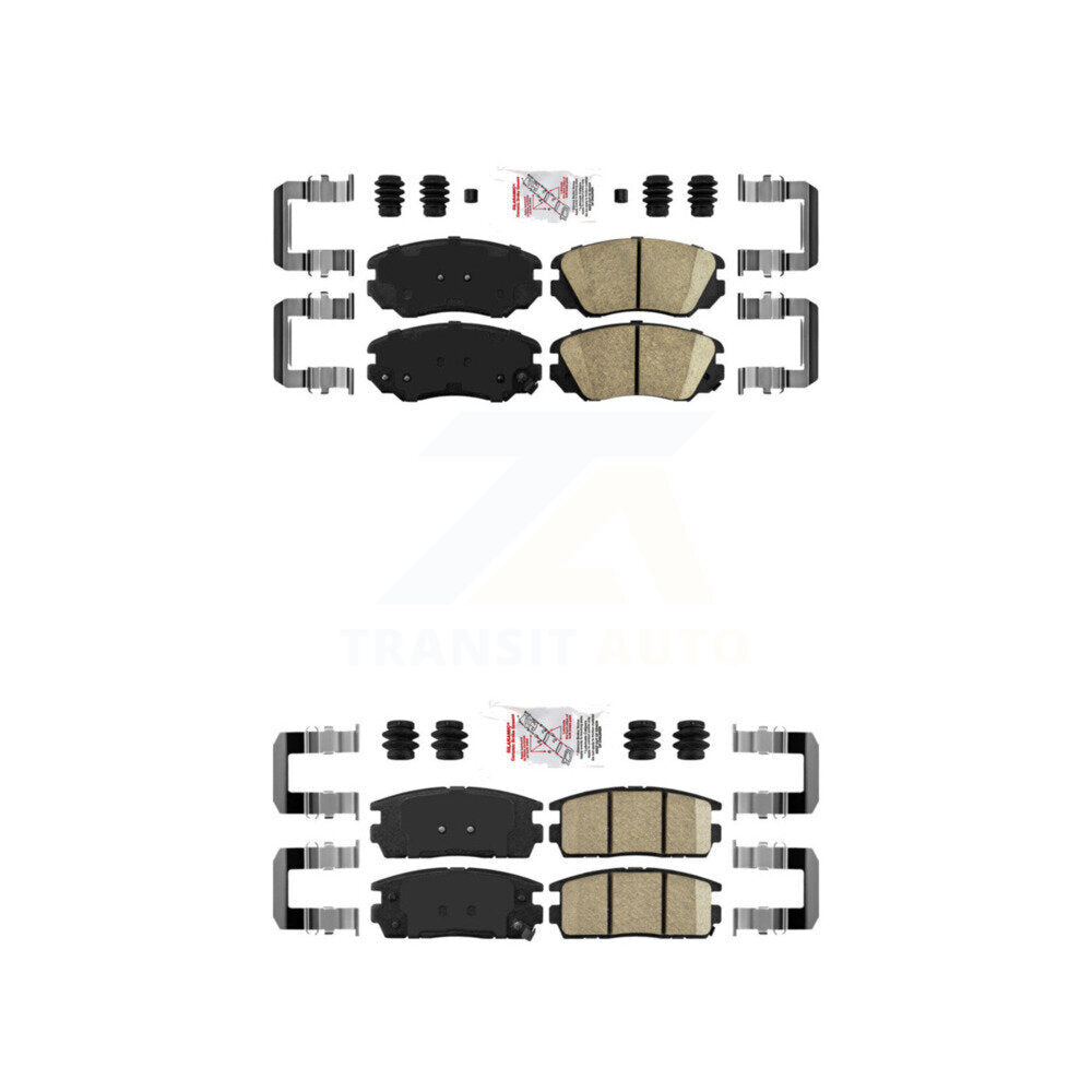 AmeriBRAKES KNF-100624 Disc Brake Pad for 2010-2017 GMC Terrain, Chevrolet Equinox - Front and Rear