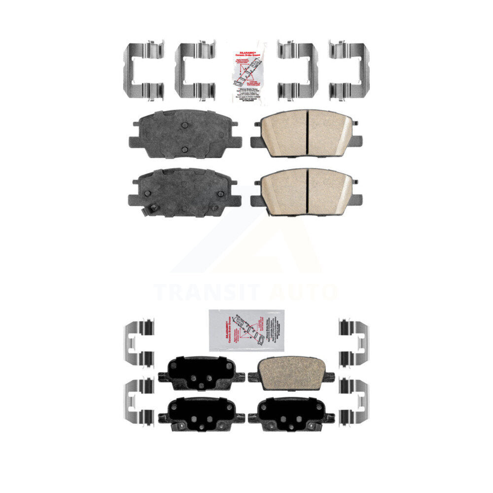 AmeriBRAKES KNF-100625 Disc Brake Pad for 2016-2019 Chevrolet Malibu - Front and Rear