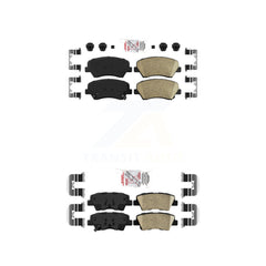 AmeriBRAKES KNF-100630 Disc Brake Pad for 2011-2018 Kia Rio, Hyundai Elantra GT and More - Front and Rear