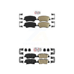 AmeriBRAKES KNF-100631 Disc Brake Pad for 2011-2018 Kia Rio, Hyundai Elantra GT and More - Front and Rear