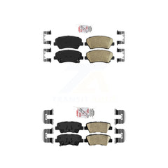 AmeriBRAKES KNF-100632 Disc Brake Pad for 2011-2018 Kia Rio, Hyundai Elantra GT and More - Front and Rear