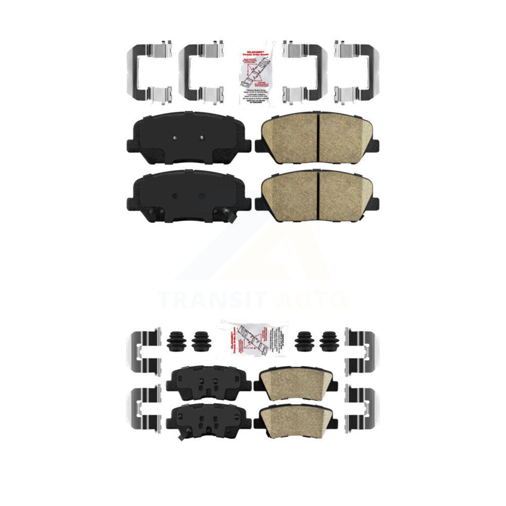 AmeriBRAKES KNF-100633 Disc Brake Pad for 2013-2015 Hyundai Veloster, Kia Optima - Front and Rear