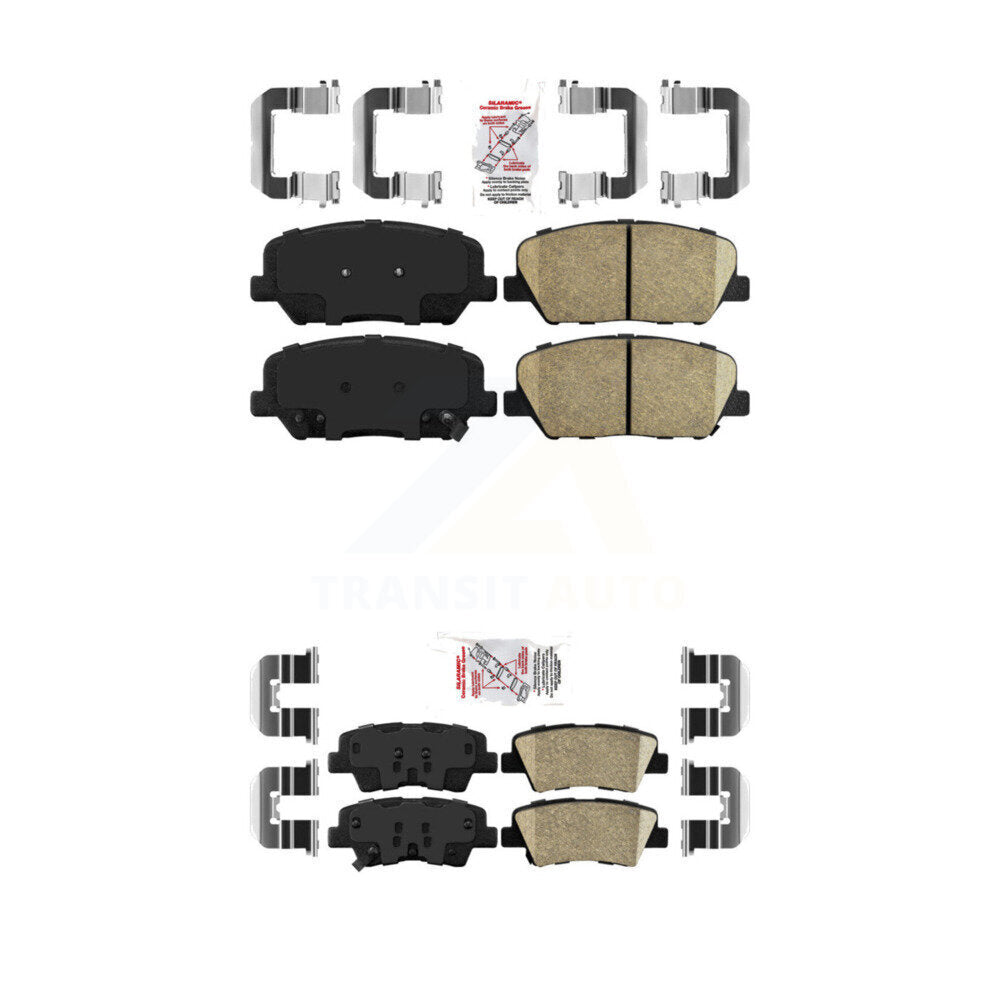 AmeriBRAKES KNF-100634 Disc Brake Pad for 2013-2015 Hyundai Veloster, Kia Optima - Front and Rear