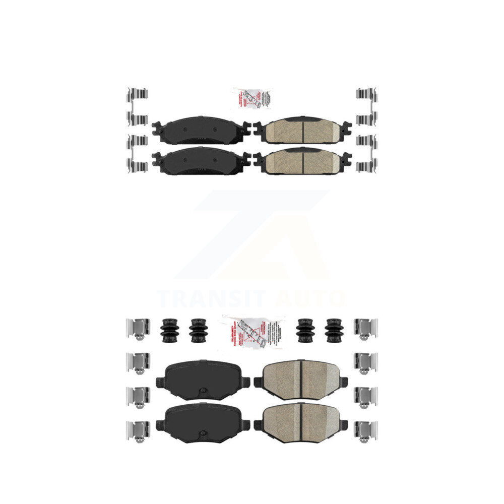AmeriBRAKES KNF-100636 Disc Brake Pad for 2009-2010 Lincoln MKS - Front and Rear