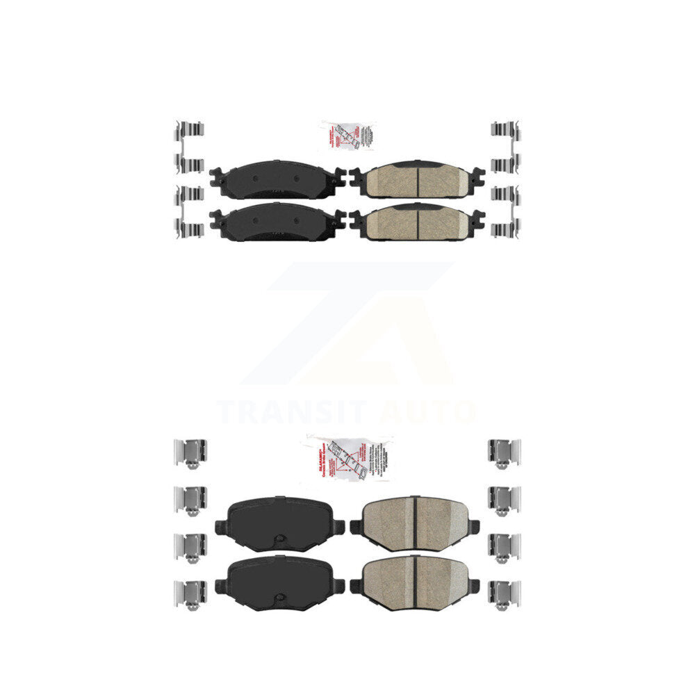 AmeriBRAKES KNF-100637 Disc Brake Pad for 2009-2010 Lincoln MKS - Front and Rear