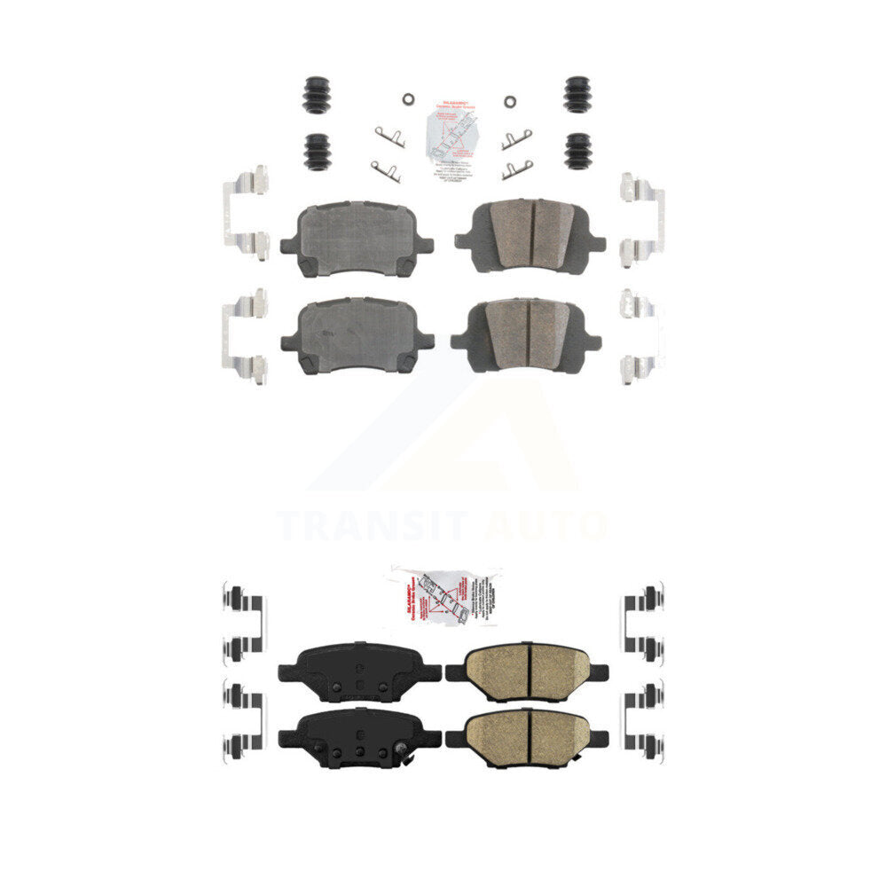 AmeriBRAKES KNF-100639 Disc Brake Pad for 2004-2012 Chevrolet HHR, Pontiac G5 and More - Front and Rear