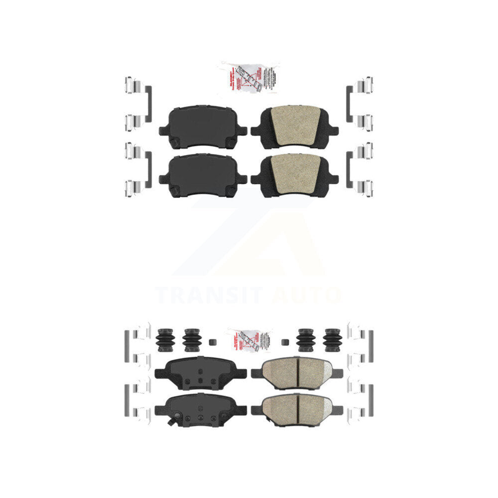 AmeriBRAKES KNF-100643 Disc Brake Pad for 2004-2012 Chevrolet HHR, Pontiac G5 and More - Front and Rear