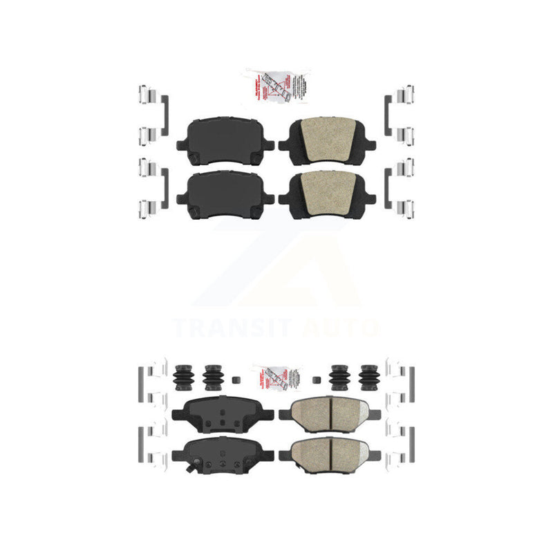 AmeriBRAKES KNF-100643 Disc Brake Pad for 2004-2012 Chevrolet HHR, Pontiac G5 and More - Front and Rear