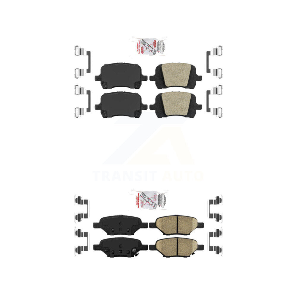 AmeriBRAKES KNF-100644 Disc Brake Pad for 2004-2012 Chevrolet HHR, Pontiac G5 and More - Front and Rear