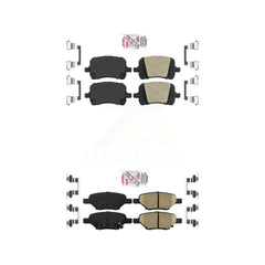 AmeriBRAKES KNF-100644 Disc Brake Pad for 2004-2012 Chevrolet HHR, Pontiac G5 and More - Front and Rear
