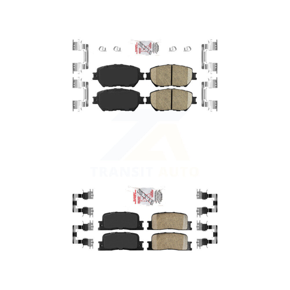 AmeriBRAKES KNF-100653 Disc Brake Pad for 2002-2006 Toyota Camry - Front and Rear