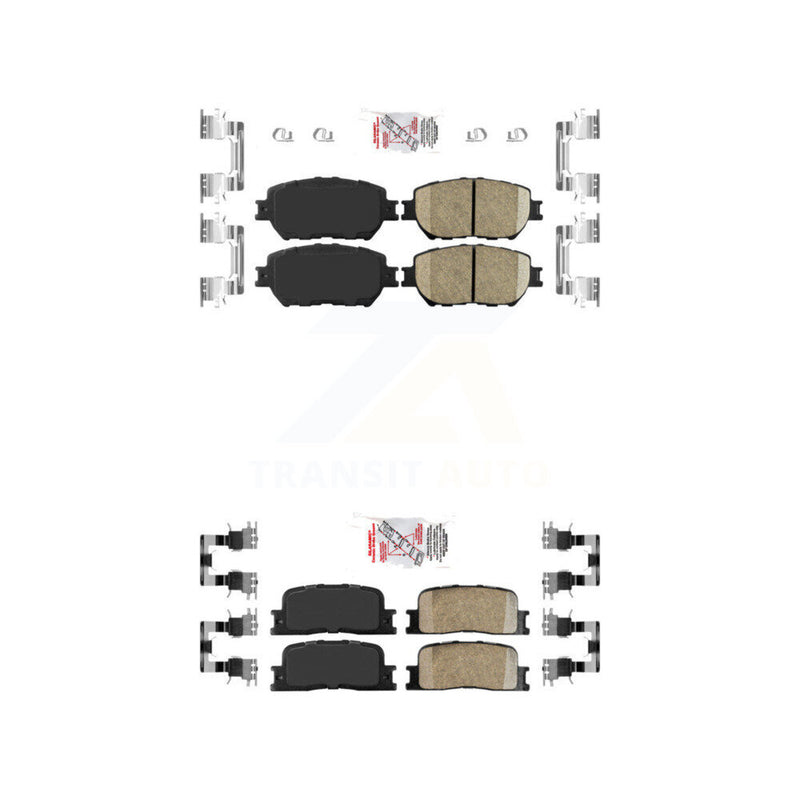 AmeriBRAKES KNF-100653 Disc Brake Pad for 2002-2006 Toyota Camry - Front and Rear