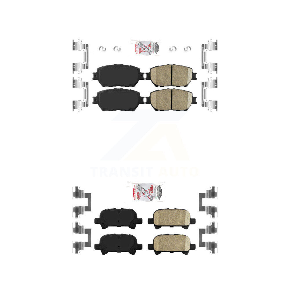 AmeriBRAKES KNF-100654 Disc Brake Pad for 2002-2006 Toyota Camry - Front and Rear