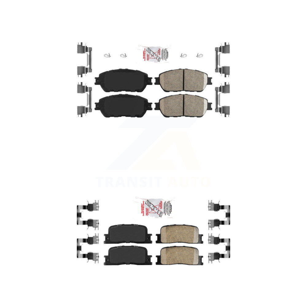 AmeriBRAKES KNF-100655 Disc Brake Pad for 2002-2006 Toyota Camry, Lexus ES330, Lexus ES300 - Front and Rear