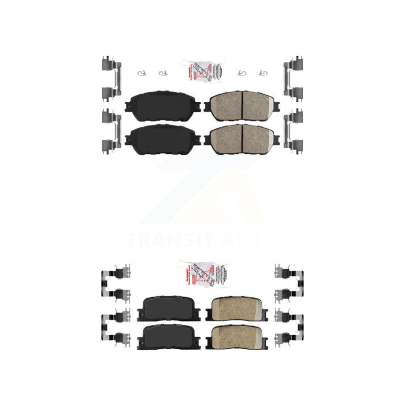 AmeriBRAKES KNF-100655 Disc Brake Pad for 2002-2006 Toyota Camry, Lexus ES330, Lexus ES300 - Front and Rear
