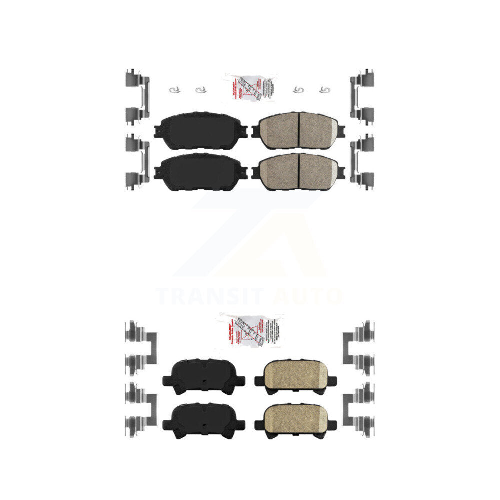 AmeriBRAKES KNF-100656 Disc Brake Pad for 2004-2008 Toyota Avalon, Toyota Camry, Toyota Solara - Front and Rear