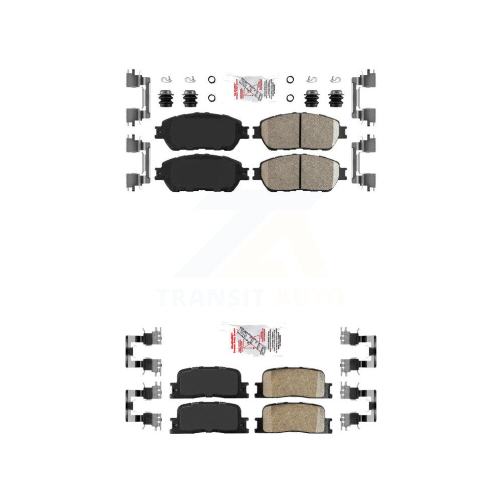 AmeriBRAKES KNF-100657 Disc Brake Pad for 2002-2006 Toyota Camry, Lexus ES330, Lexus ES300 - Front and Rear
