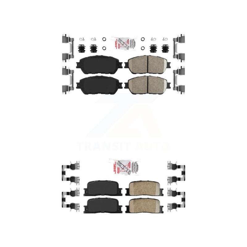 AmeriBRAKES KNF-100657 Disc Brake Pad for 2002-2006 Toyota Camry, Lexus ES330, Lexus ES300 - Front and Rear