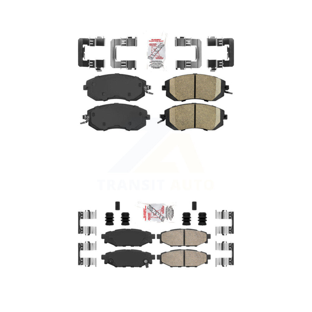 AmeriBRAKES KNF-100659 Disc Brake Pad for 2010-2018 Subaru BRZ, Subaru Crosstrek and More - Front and Rear