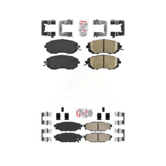 AmeriBRAKES KNF-100659 Disc Brake Pad for 2010-2018 Subaru BRZ, Subaru Crosstrek and More - Front and Rear