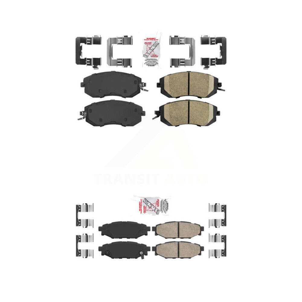 AmeriBRAKES KNF-100660 Disc Brake Pad for 2010-2018 Subaru BRZ, Subaru Crosstrek and More - Front and Rear
