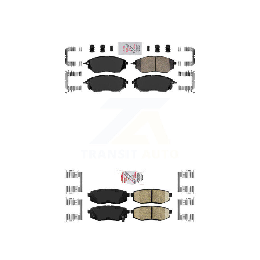 AmeriBRAKES KNF-100661 Disc Brake Pad for 2006-2018 Subaru Forester, Subaru Legacy and More - Front and Rear