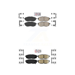 AmeriBRAKES KNF-100662 Disc Brake Pad for 2006-2018 Subaru Forester, Subaru Legacy and More - Front and Rear