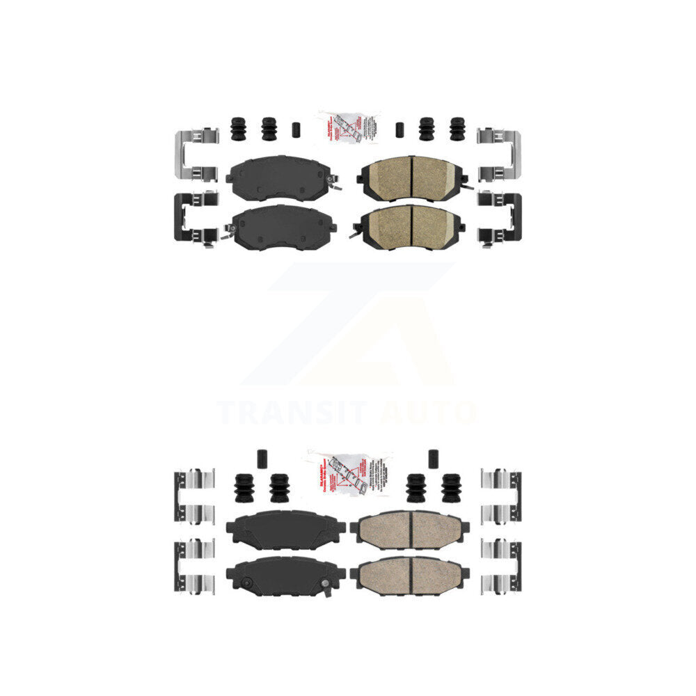 AmeriBRAKES KNF-100663 Disc Brake Pad for 2010-2018 Subaru BRZ, Subaru Crosstrek and More - Front and Rear