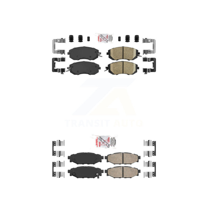 AmeriBRAKES KNF-100664 Disc Brake Pad for 2010-2018 Subaru BRZ, Subaru Crosstrek and More - Front and Rear