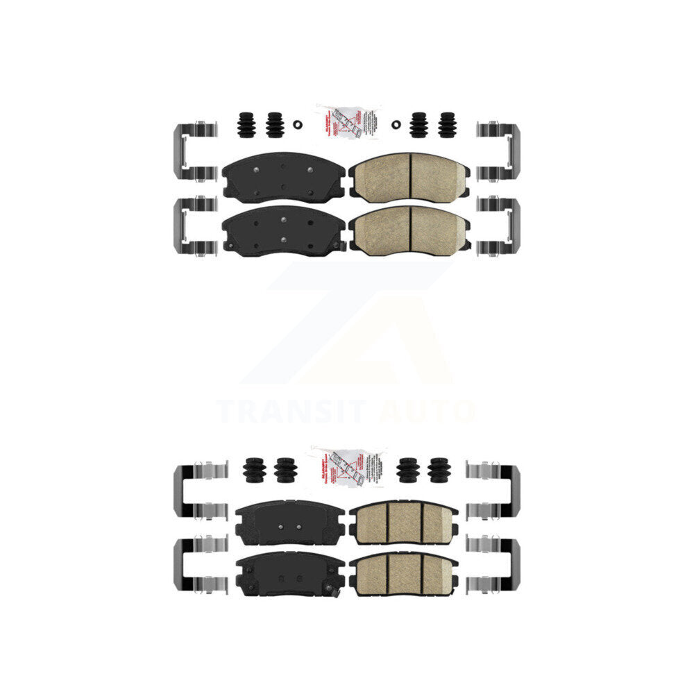 AmeriBRAKES KNF-100671 Disc Brake Pad for 2007-2015 Chevrolet Captiva Sport, Saturn Vue and More - Front and Rear