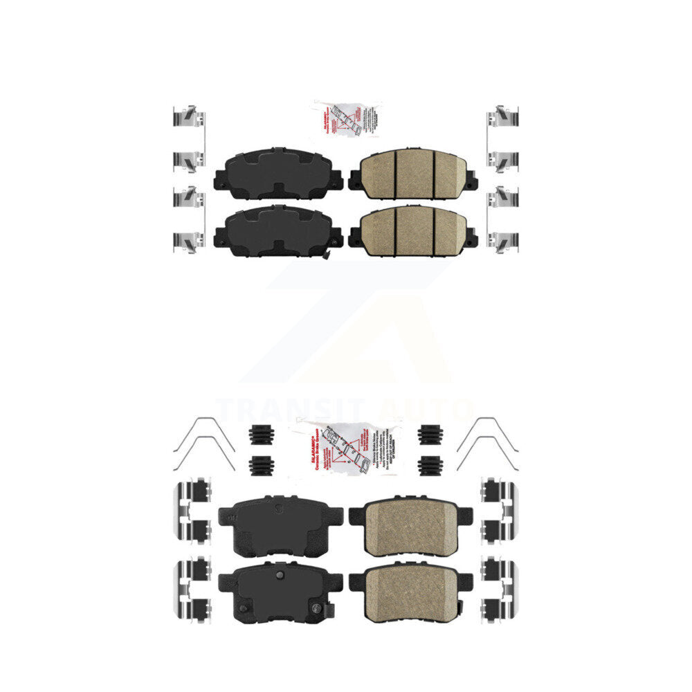 AmeriBRAKES KNF-100691 Disc Brake Pad for 2013-2017 Honda Accord - Front and Rear