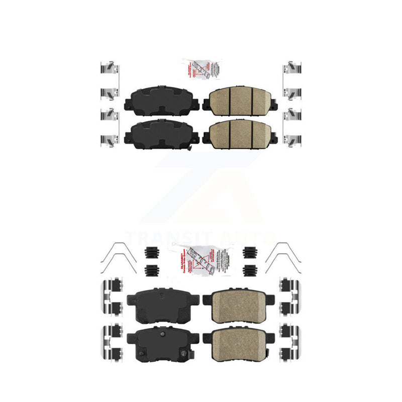 AmeriBRAKES KNF-100691 Disc Brake Pad for 2013-2017 Honda Accord - Front and Rear