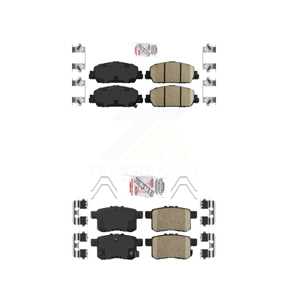 AmeriBRAKES KNF-100692 Disc Brake Pad for 2013-2017 Honda Accord - Front and Rear