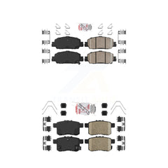 AmeriBRAKES KNF-100693 Disc Brake Pad for 2016-2017 Honda Accord - Front and Rear