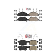 AmeriBRAKES KNF-100694 Disc Brake Pad for 2016-2017 Honda Accord - Front and Rear